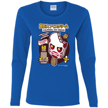 T-Shirts Royal / S Colossal Ice Cream Women's Long Sleeve T-Shirt