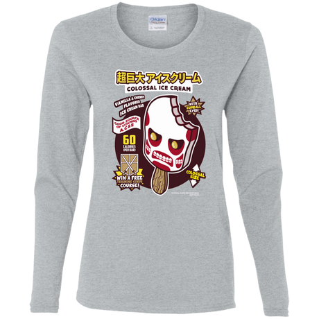 T-Shirts Sport Grey / S Colossal Ice Cream Women's Long Sleeve T-Shirt