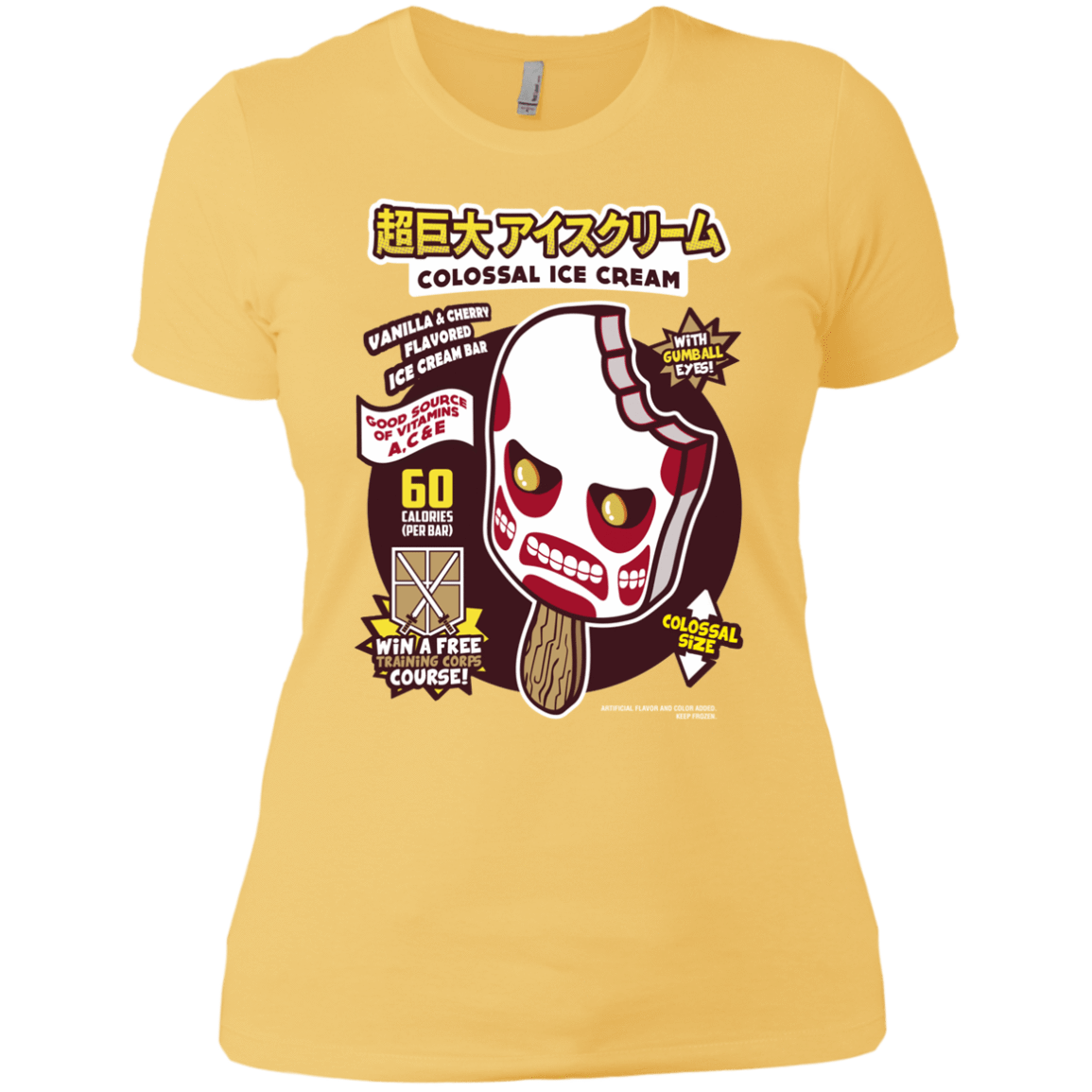 T-Shirts Banana Cream/ / X-Small Colossal Ice Cream Women's Premium T-Shirt