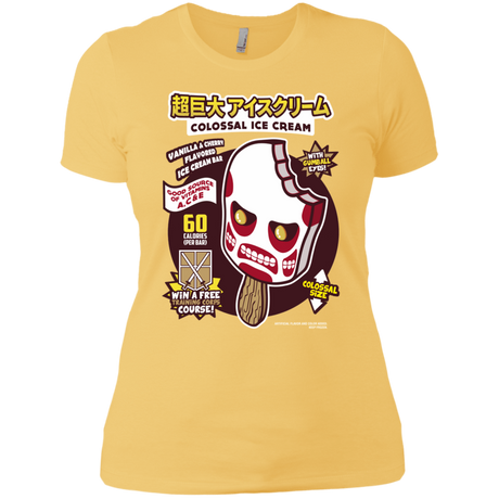 T-Shirts Banana Cream/ / X-Small Colossal Ice Cream Women's Premium T-Shirt