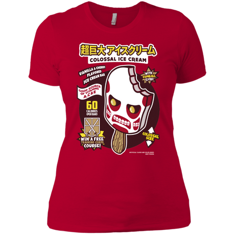 T-Shirts Red / X-Small Colossal Ice Cream Women's Premium T-Shirt