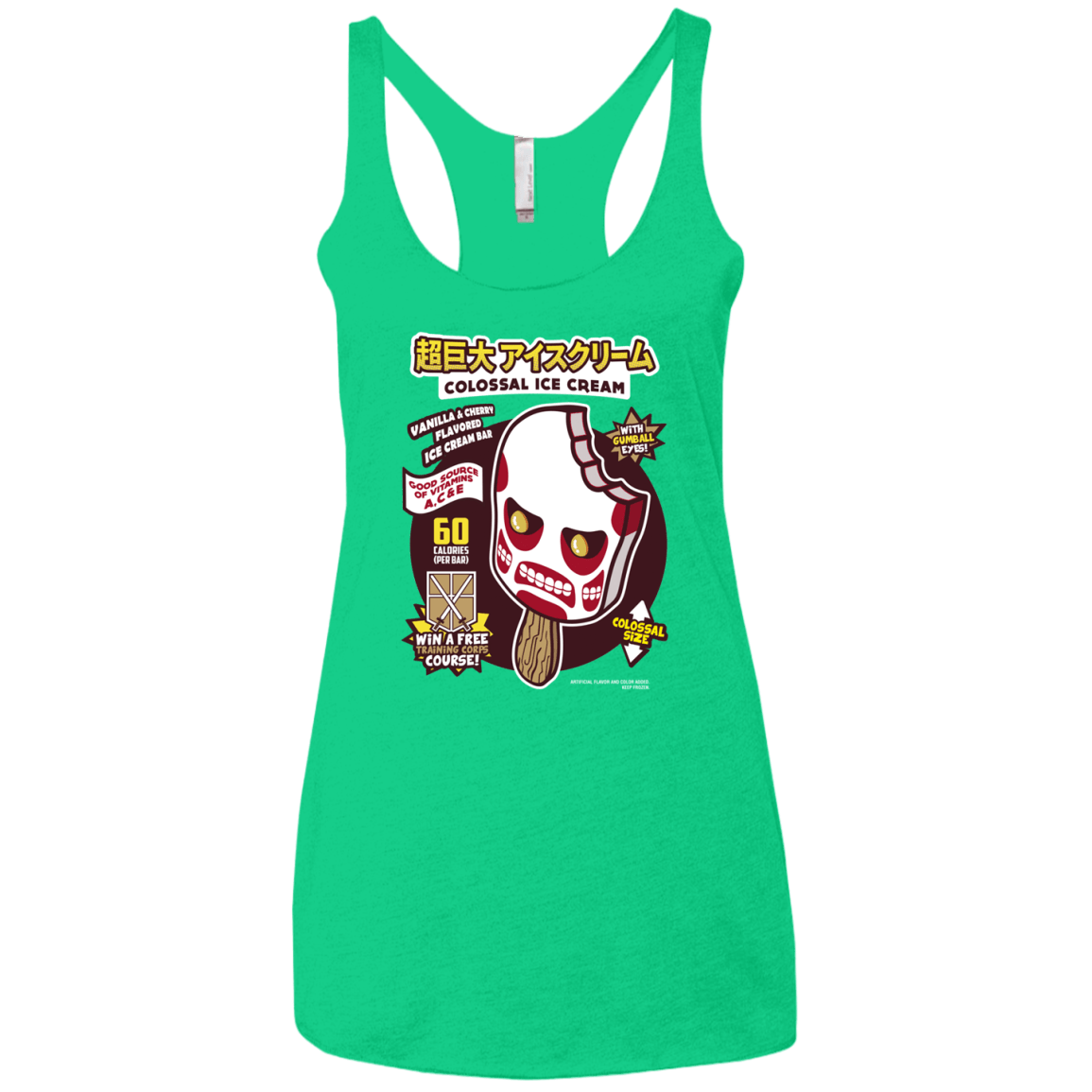 T-Shirts Envy / X-Small Colossal Ice Cream Women's Triblend Racerback Tank