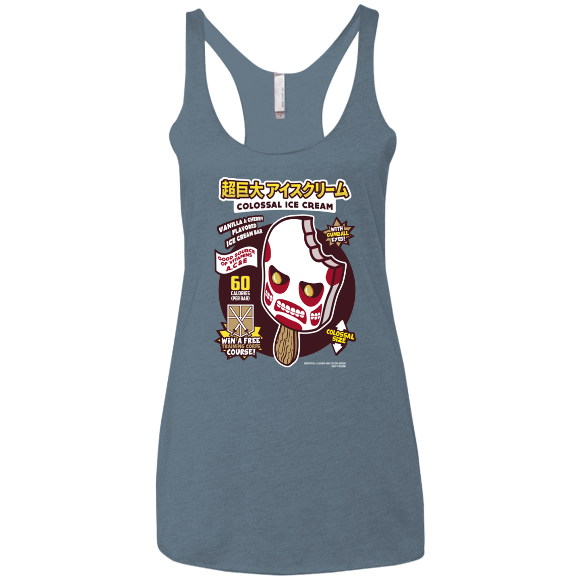 Colossal Ice Cream Women's Triblend Racerback Tank