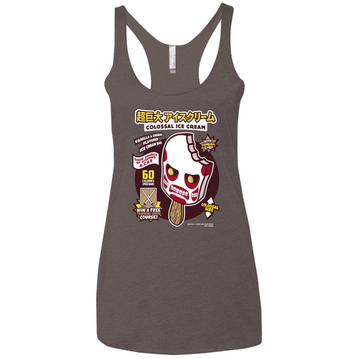 T-Shirts Macchiato / X-Small Colossal Ice Cream Women's Triblend Racerback Tank