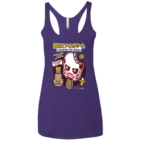 T-Shirts Purple Rush / X-Small Colossal Ice Cream Women's Triblend Racerback Tank