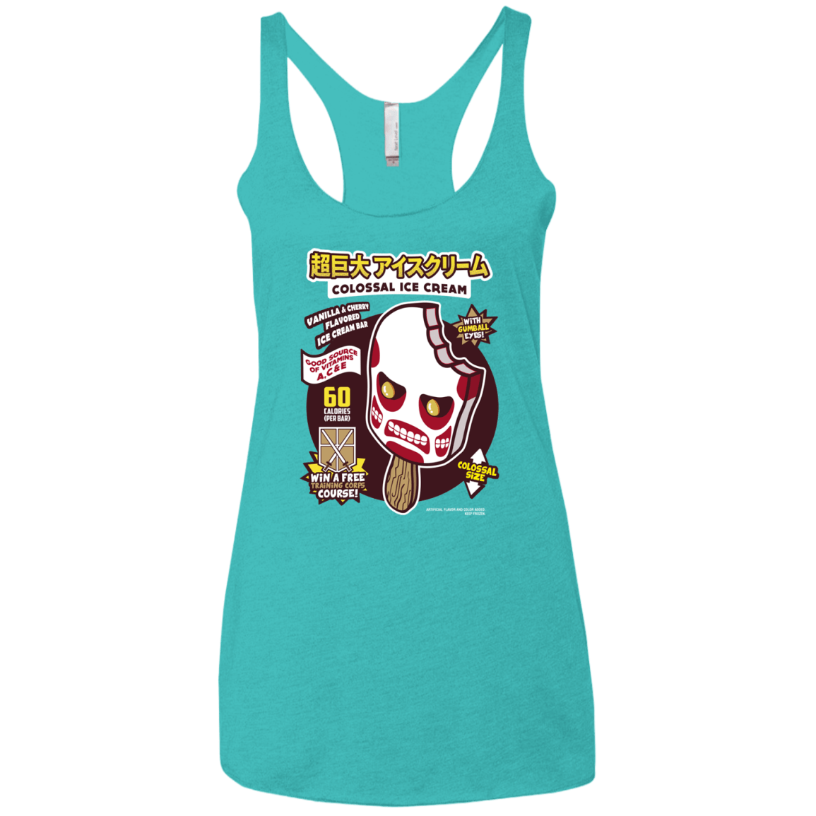 Colossal Ice Cream Women's Triblend Racerback Tank