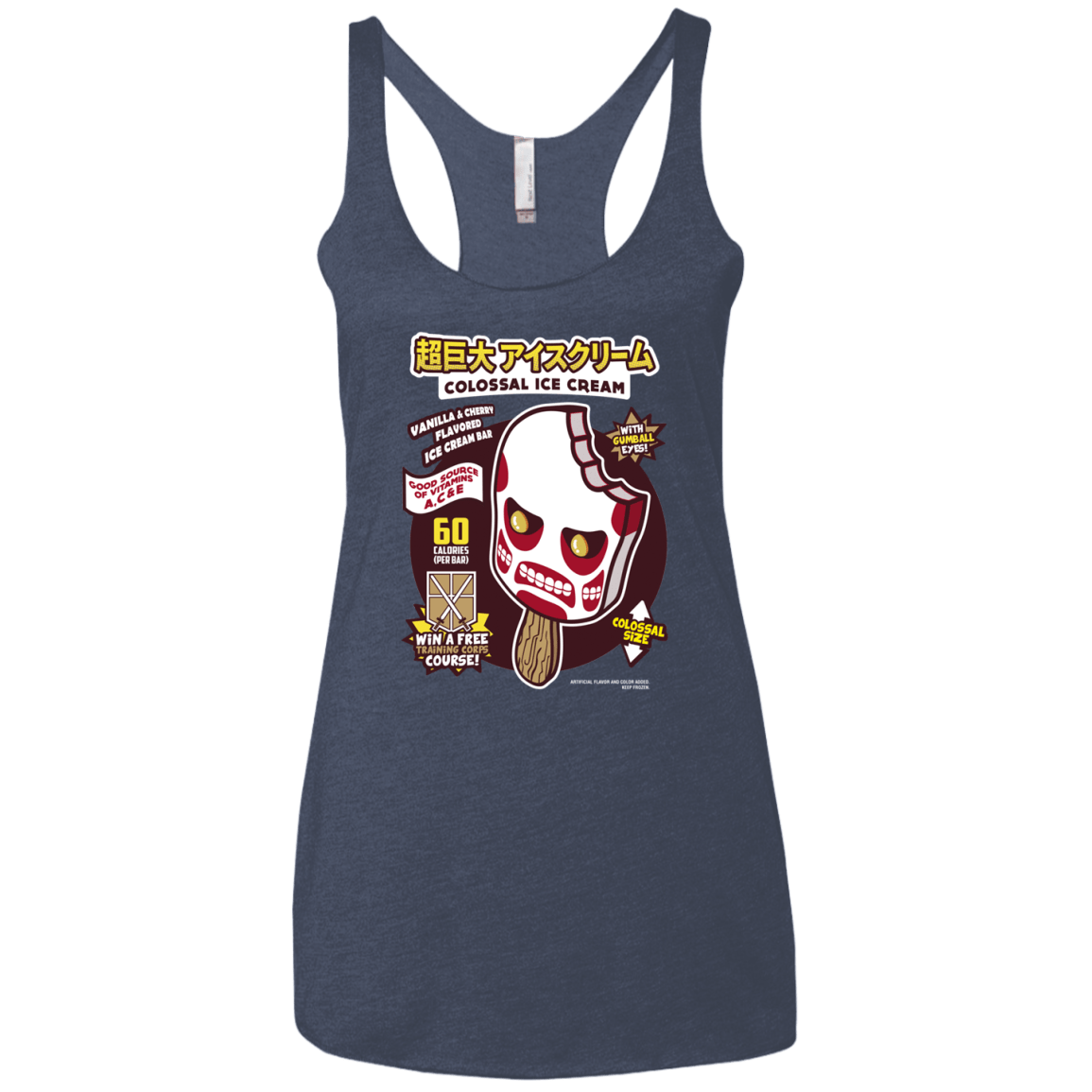 Colossal Ice Cream Women's Triblend Racerback Tank