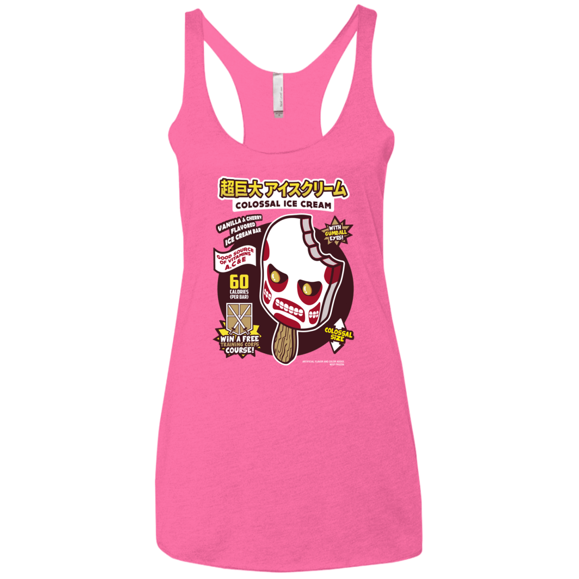 T-Shirts Vintage Pink / X-Small Colossal Ice Cream Women's Triblend Racerback Tank