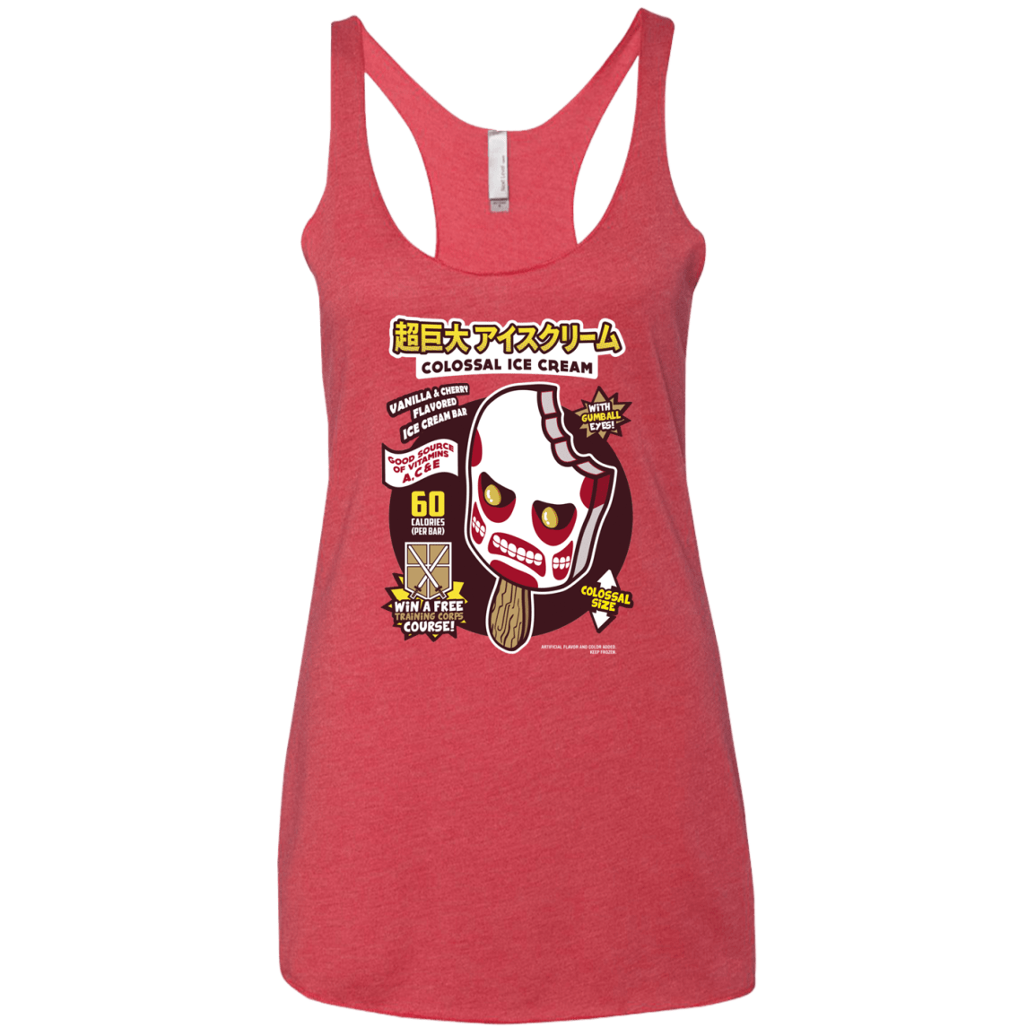Colossal Ice Cream Women's Triblend Racerback Tank