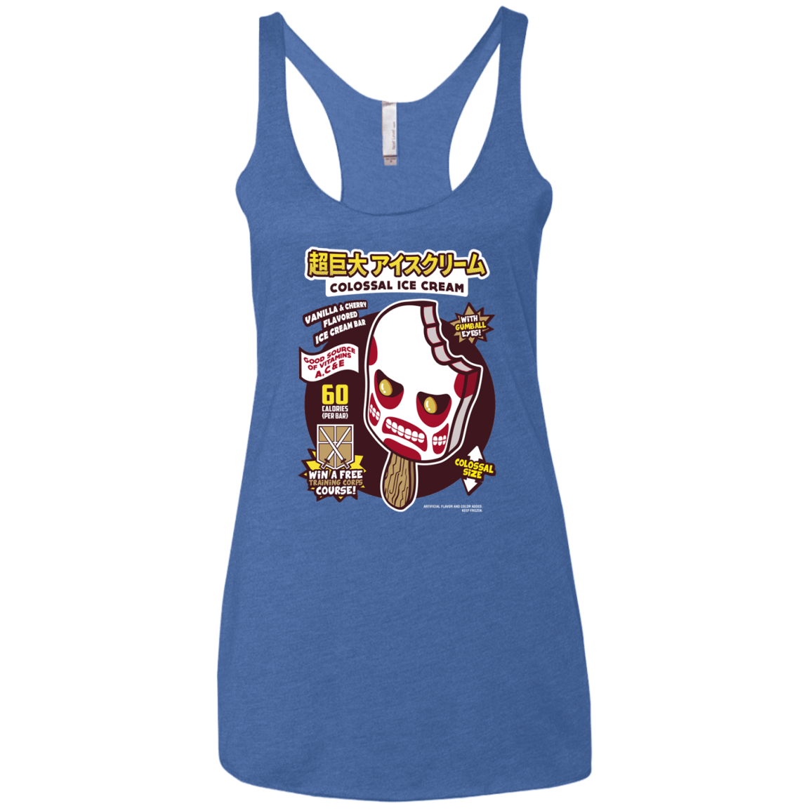 Colossal Ice Cream Women's Triblend Racerback Tank