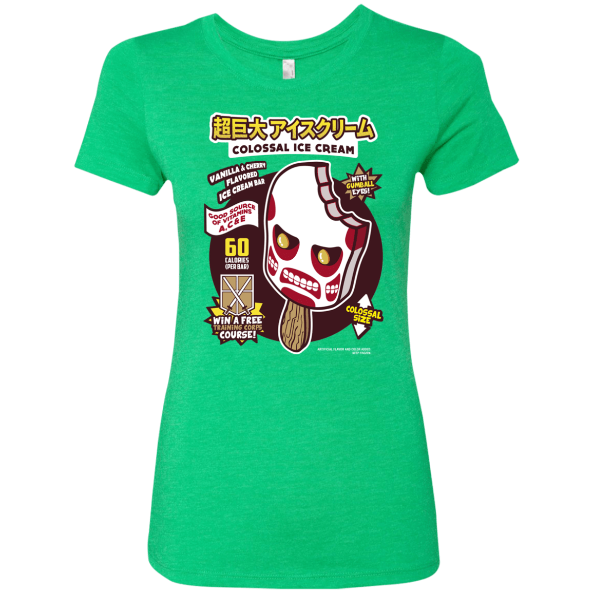 T-Shirts Envy / S Colossal Ice Cream Women's Triblend T-Shirt