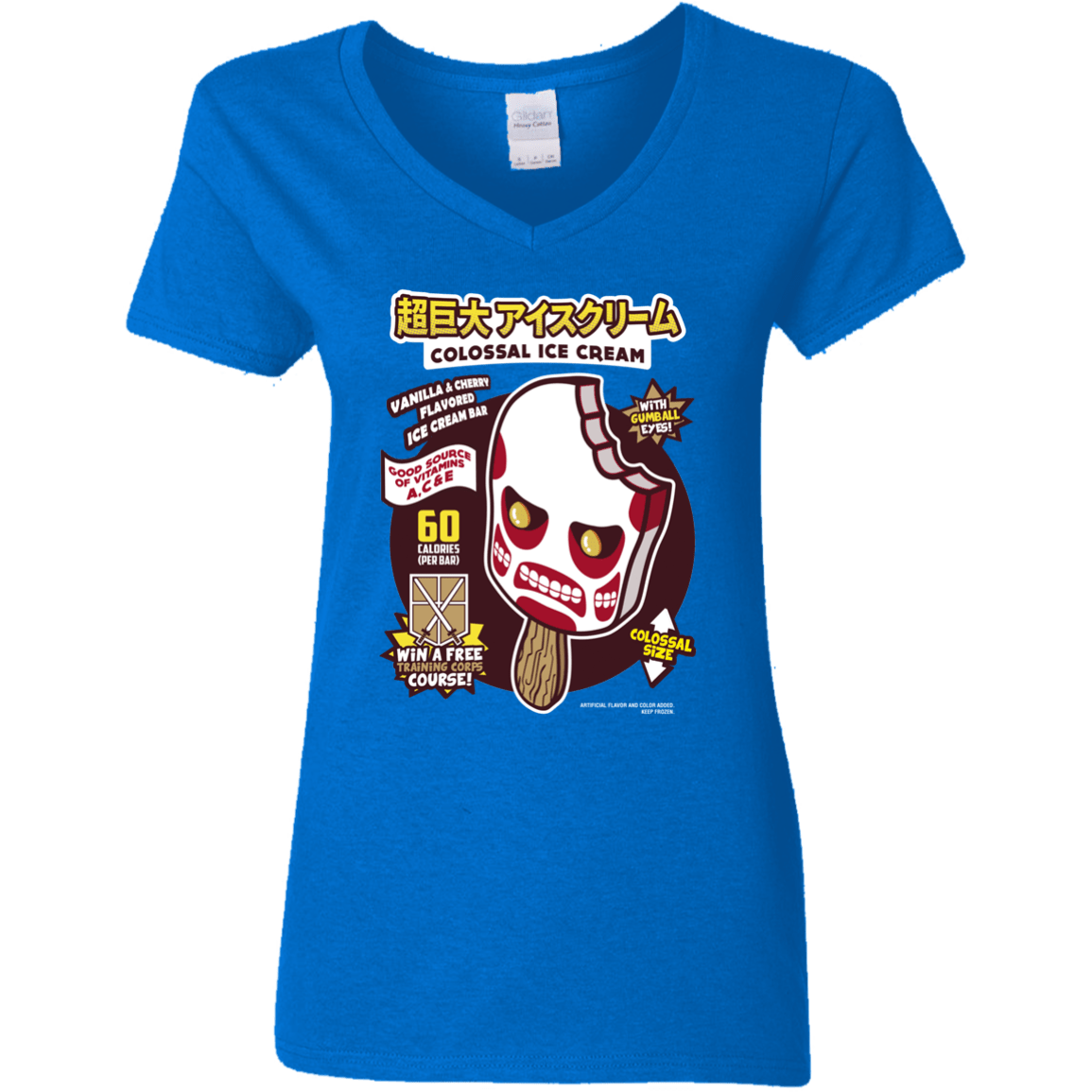 Colossal Ice Cream Women's V-Neck T-Shirt – Pop Up Tee