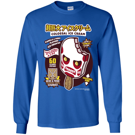 T-Shirts Royal / YS Colossal Ice Cream Youth Long Sleeve T-Shirt