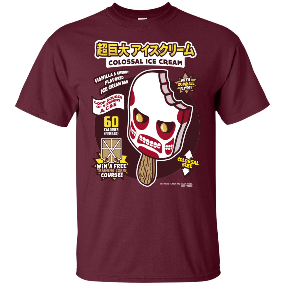 T-Shirts Maroon / YXS Colossal Ice Cream Youth T-Shirt