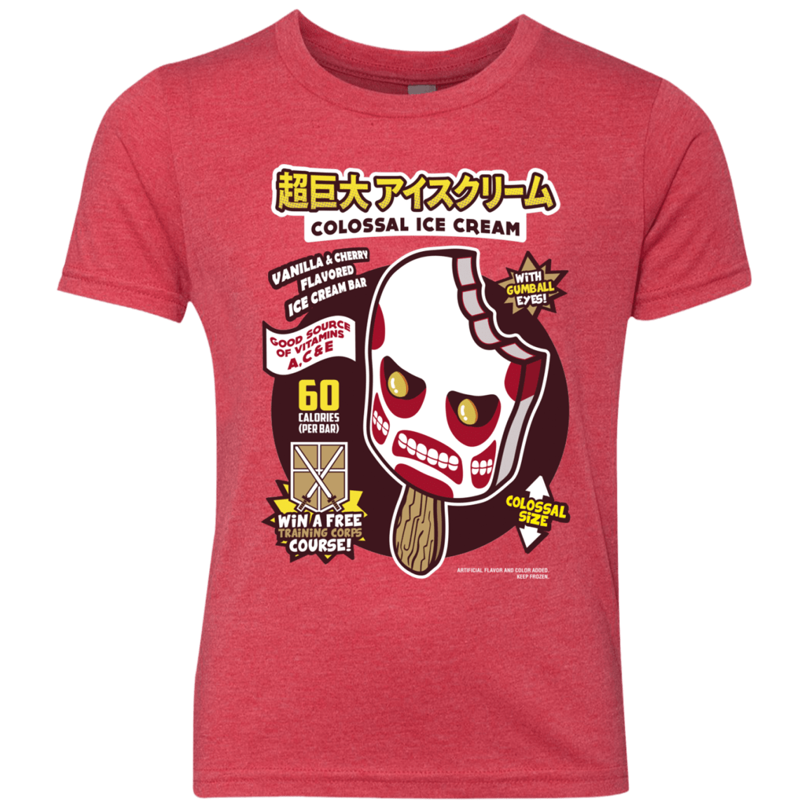 T-Shirts Vintage Red / YXS Colossal Ice Cream Youth Triblend T-Shirt