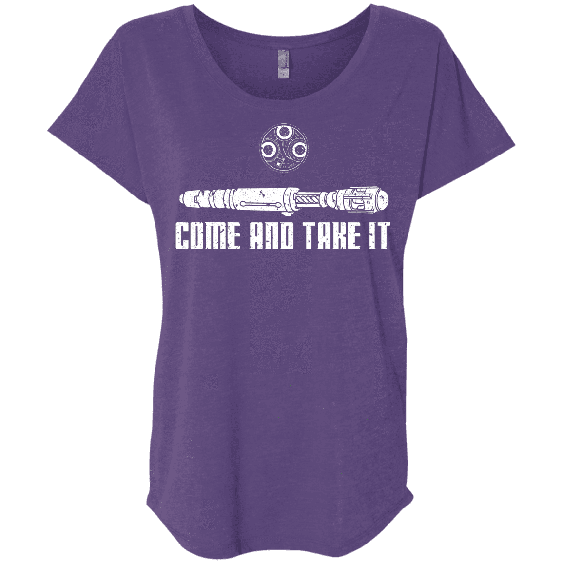 T-Shirts Purple Rush / X-Small Come and Take it Triblend Dolman Sleeve