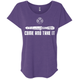 T-Shirts Purple Rush / X-Small Come and Take it Triblend Dolman Sleeve