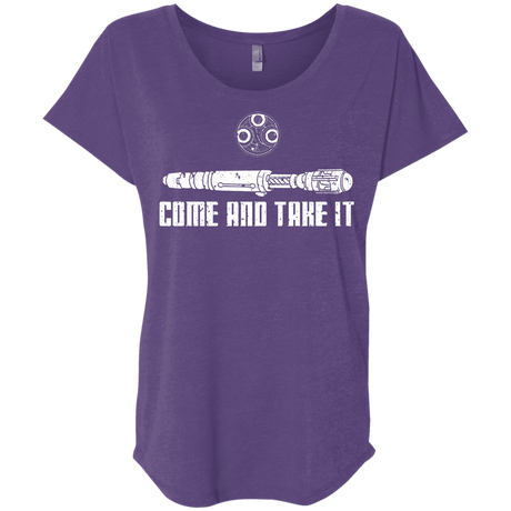 T-Shirts Purple Rush / X-Small Come and Take it Triblend Dolman Sleeve