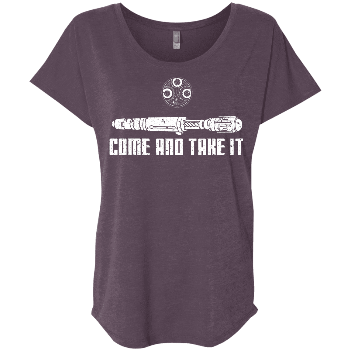 T-Shirts Vintage Purple / X-Small Come and Take it Triblend Dolman Sleeve