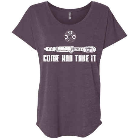 T-Shirts Vintage Purple / X-Small Come and Take it Triblend Dolman Sleeve
