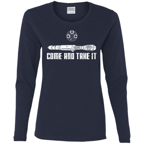 T-Shirts Navy / S Come and Take it Women's Long Sleeve T-Shirt