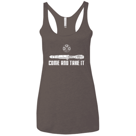T-Shirts Macchiato / X-Small Come and Take it Women's Triblend Racerback Tank