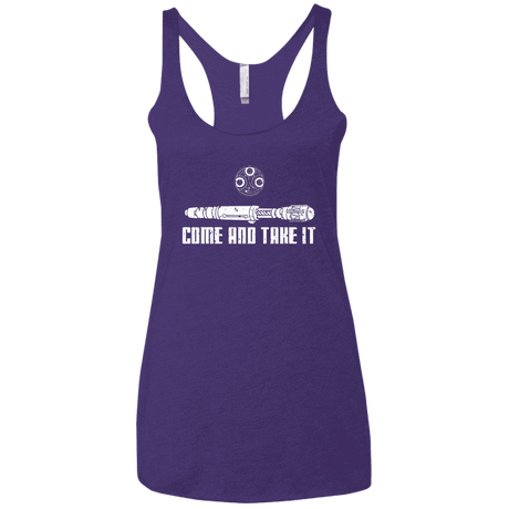 T-Shirts Purple Rush / X-Small Come and Take it Women's Triblend Racerback Tank