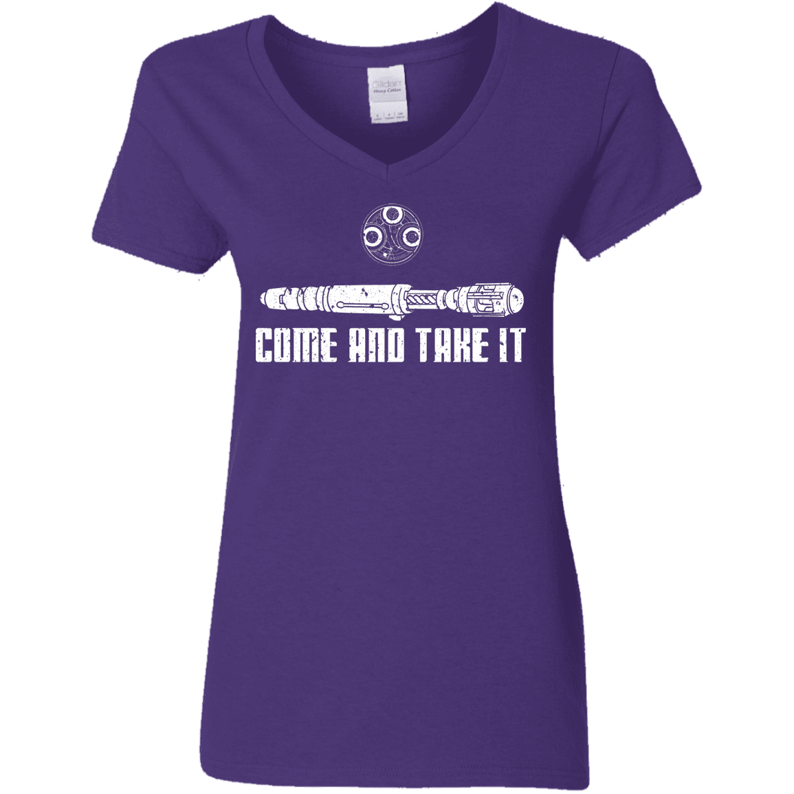 T-Shirts Purple / S Come and Take it Women's V-Neck T-Shirt