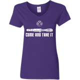 T-Shirts Purple / S Come and Take it Women's V-Neck T-Shirt