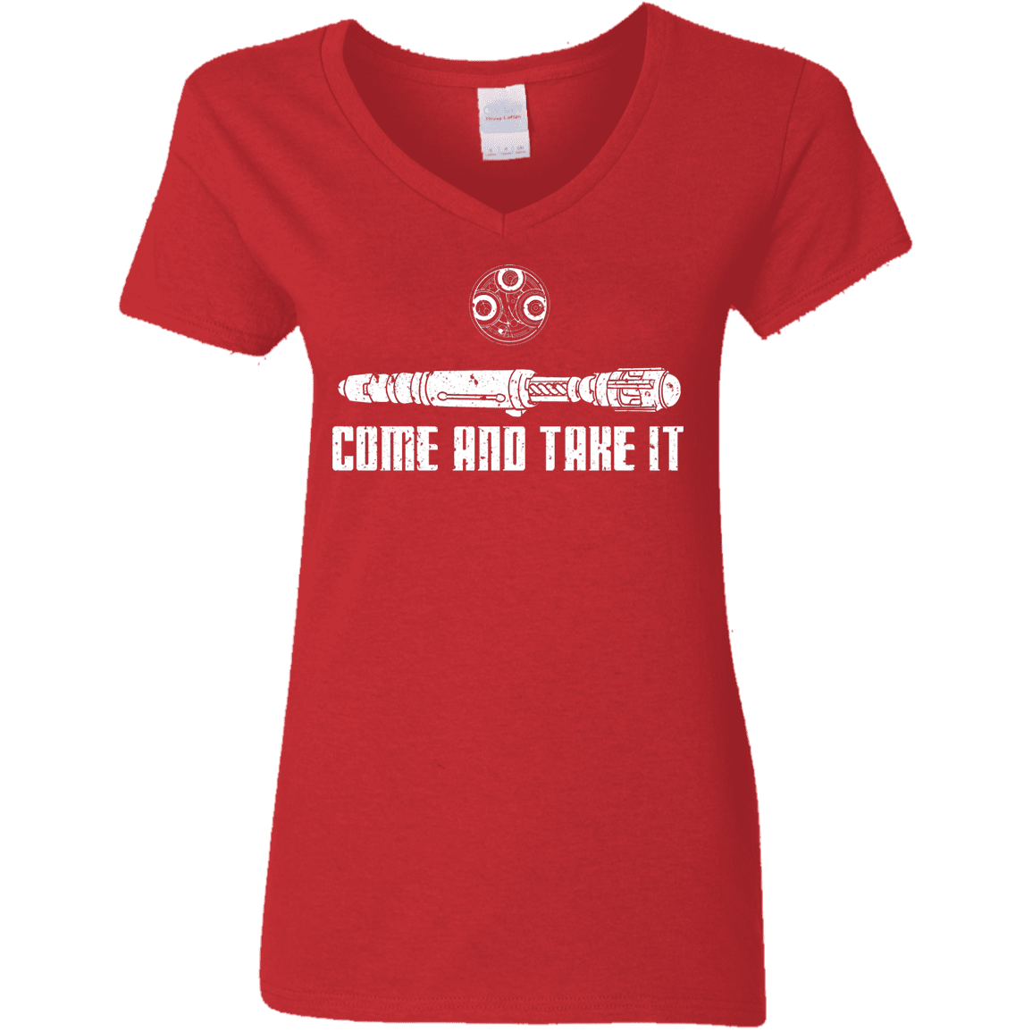 T-Shirts Red / S Come and Take it Women's V-Neck T-Shirt