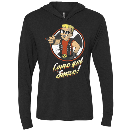 T-Shirts Vintage Black / X-Small Come Get Some Triblend Long Sleeve Hoodie Tee