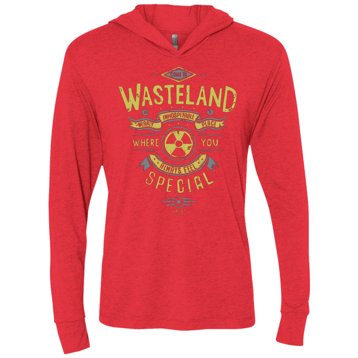 T-Shirts Vintage Red / X-Small Come to wasteland Triblend Long Sleeve Hoodie Tee