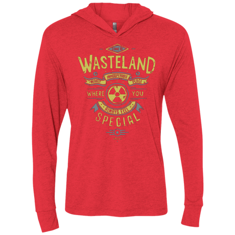 T-Shirts Vintage Red / X-Small Come to wasteland Triblend Long Sleeve Hoodie Tee
