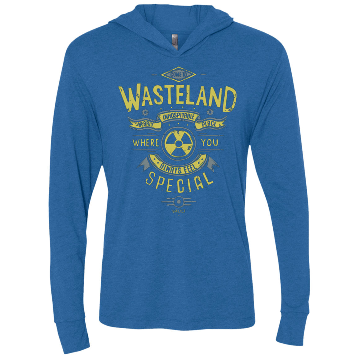 T-Shirts Vintage Royal / X-Small Come to wasteland Triblend Long Sleeve Hoodie Tee