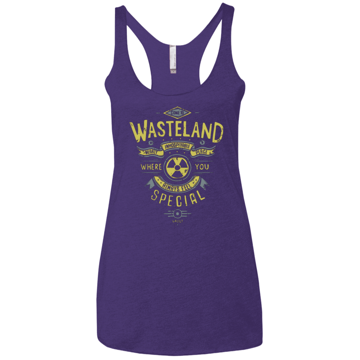 T-Shirts Purple / X-Small Come to wasteland Women's Triblend Racerback Tank
