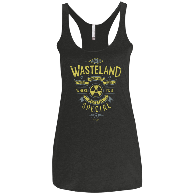T-Shirts Vintage Black / X-Small Come to wasteland Women's Triblend Racerback Tank