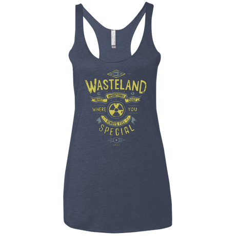 T-Shirts Vintage Navy / X-Small Come to wasteland Women's Triblend Racerback Tank