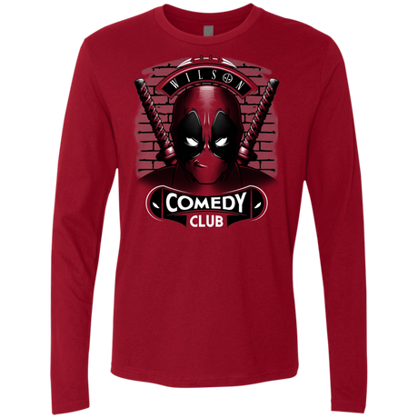 T-Shirts Cardinal / Small Comedy Club Men's Premium Long Sleeve