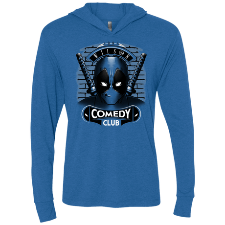T-Shirts Vintage Royal / X-Small Comedy Club Triblend Long Sleeve Hoodie Tee