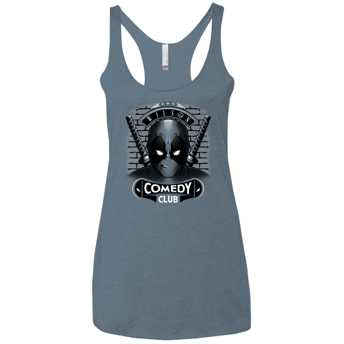 T-Shirts Indigo / X-Small Comedy Club Women's Triblend Racerback Tank