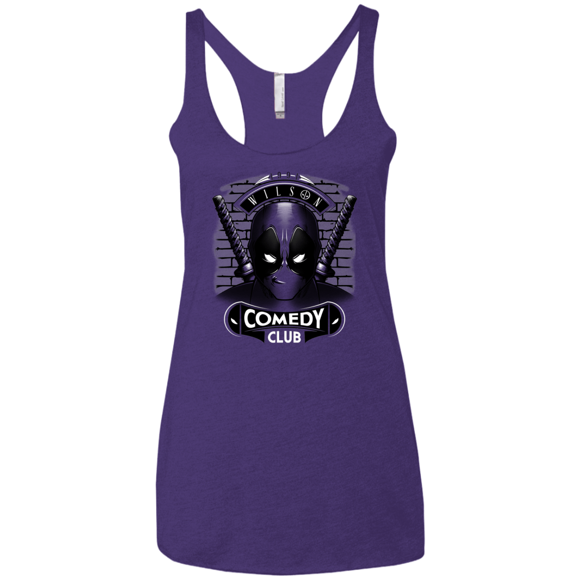 T-Shirts Purple / X-Small Comedy Club Women's Triblend Racerback Tank