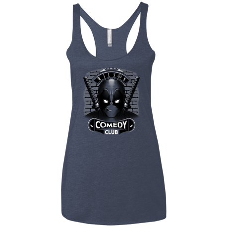 T-Shirts Vintage Navy / X-Small Comedy Club Women's Triblend Racerback Tank