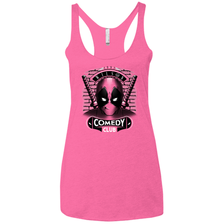 T-Shirts Vintage Pink / X-Small Comedy Club Women's Triblend Racerback Tank