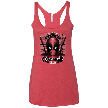 T-Shirts Vintage Red / X-Small Comedy Club Women's Triblend Racerback Tank