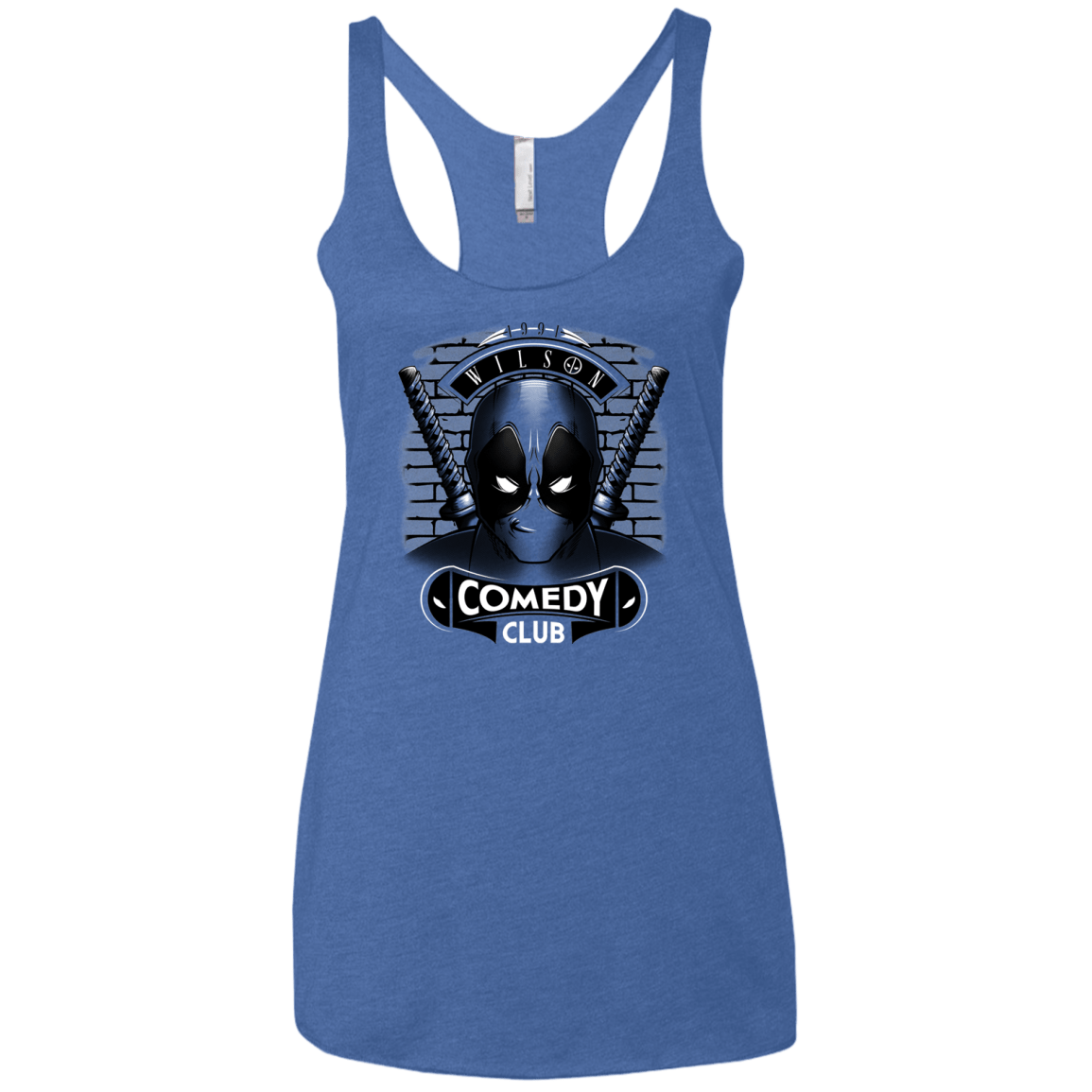 T-Shirts Vintage Royal / X-Small Comedy Club Women's Triblend Racerback Tank