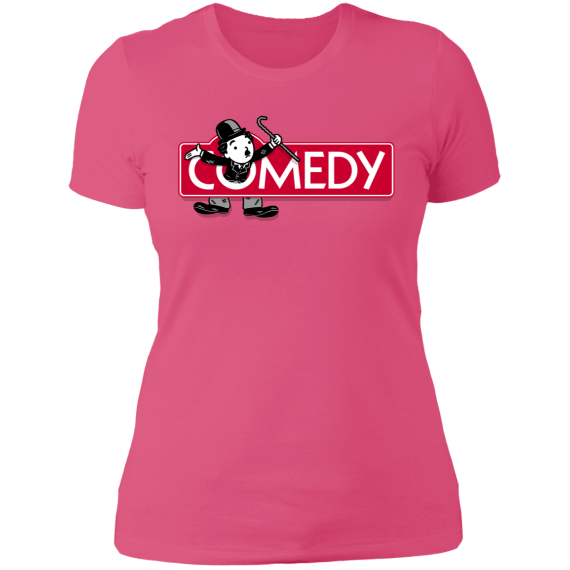 T-Shirts Hot Pink / S Comedy Women's Premium T-Shirt