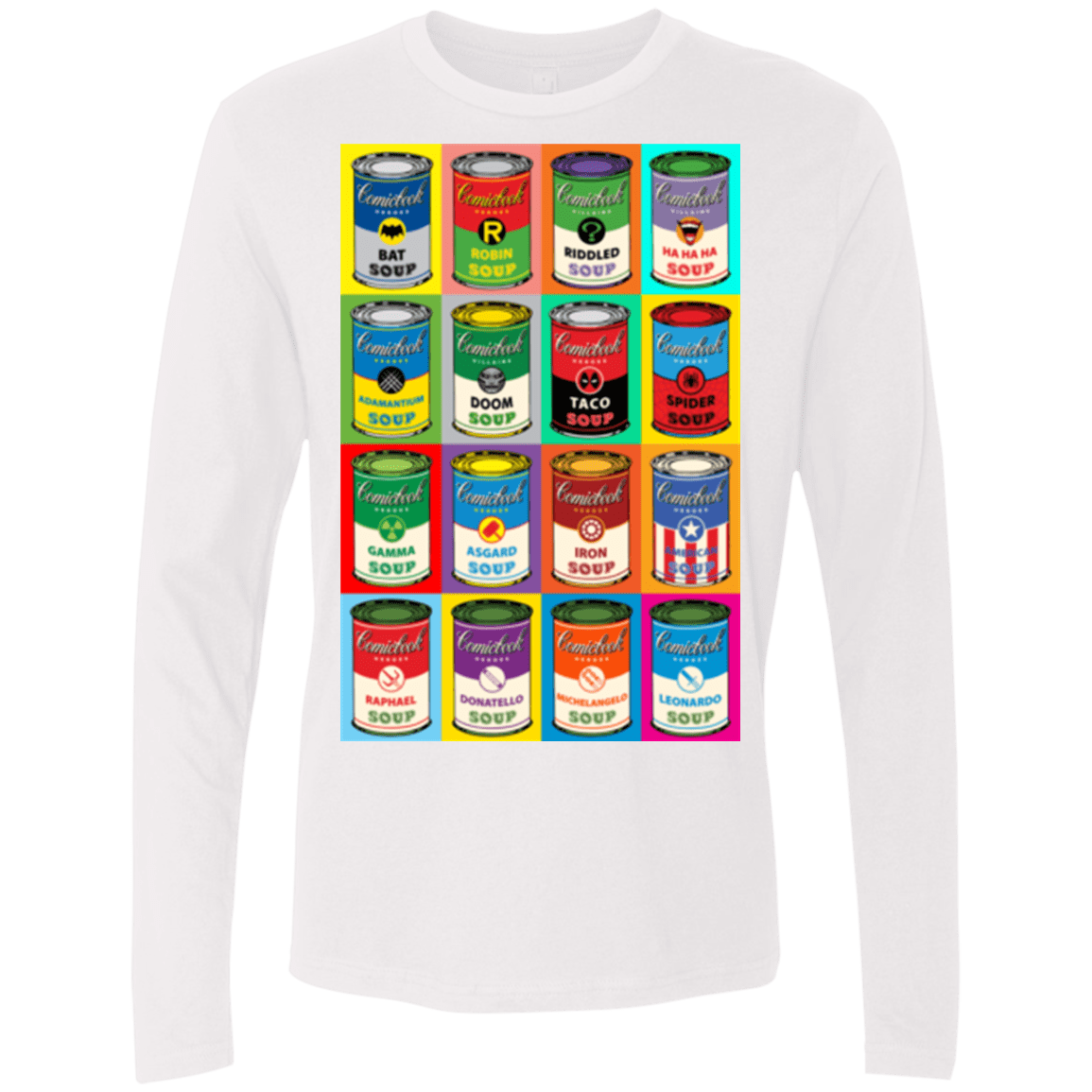 T-Shirts White / Small Comic Soup Men's Premium Long Sleeve