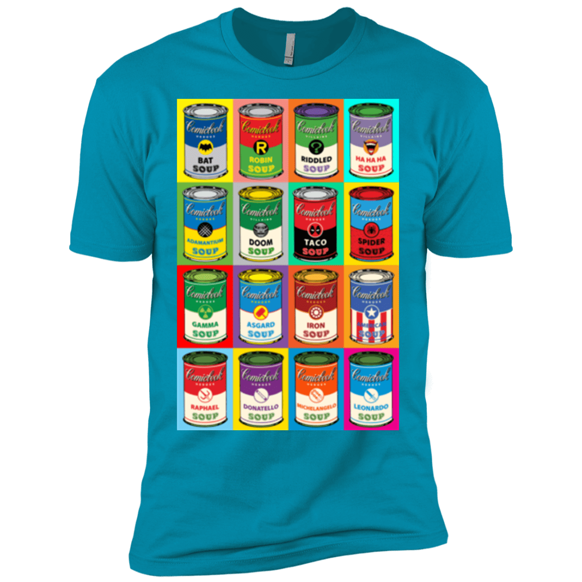 T-Shirts Turquoise / X-Small Comic Soup Men's Premium T-Shirt