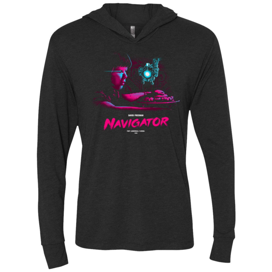 T-Shirts Vintage Black / X-Small Compliance Triblend Long Sleeve Hoodie Tee