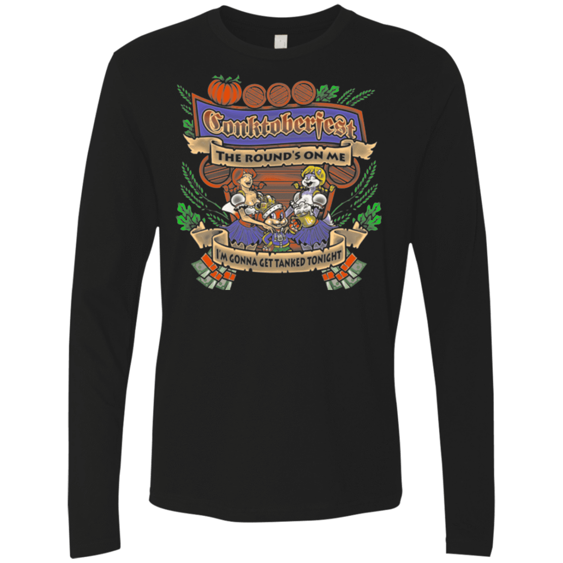 T-Shirts Black / Small Conktoberfest Men's Premium Long Sleeve